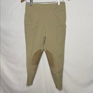 Ariat pro series tan horse riding breeches pants sz 24 R